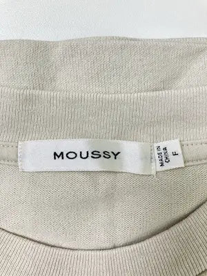 MOUSSY/マウジー/Tシャツ/カットソー/トップス/ベージュ/F