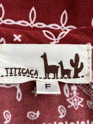 TITICACA/チチカカ/ワンピース/ワンピース/ドレス/レッド/F