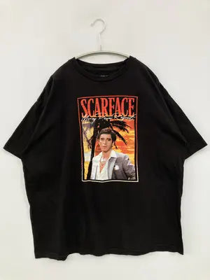 SCARFACE/Tシャツ/カットソー/トップス/ブラック/XL