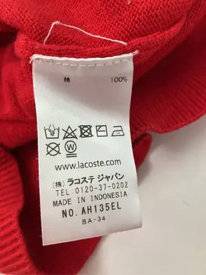 LACOSTE/ラコステ/ニット/セーター/トップス/レッド/LIS S