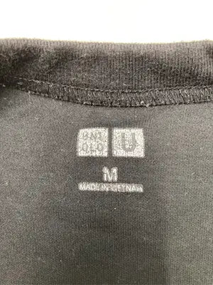 UNIQLO/ユニクロ/Tシャツ/カットソー/トップス/ブラック/M