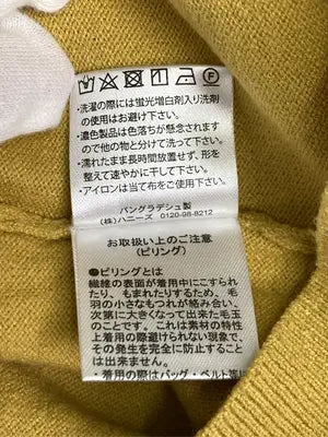 CINEMA CLUB/シネマクラブ/ニット/セーター/トップス/イエロー/L