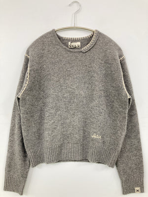 SATUR/サトゥア/ニット/セーター/トップス/グレー