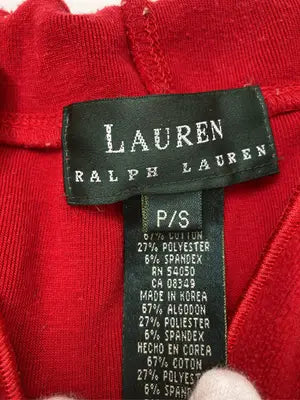 LAUREN RALPH LAUREN
/ローレン/Tシャツ/カットソー/トップス/レッド/S