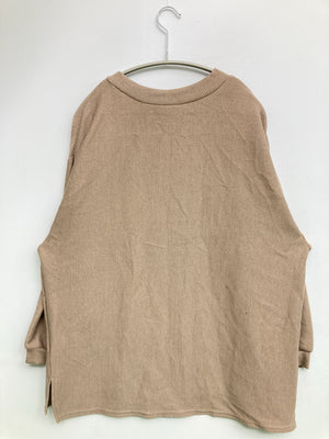 PEANUTS/ピーナッツ/ニット/セーター/トップス/ベージュ/3L