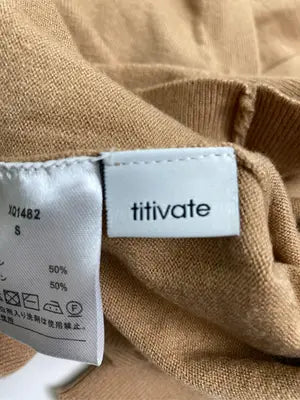 titivate/ティティベイト/カーディガン/ボレロ/トップス/ベージュ/S