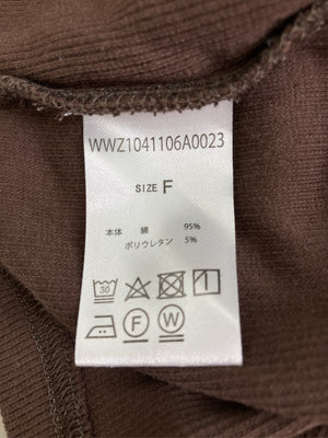 SLOPPY/スロッピー/Tシャツ/カットソー/トップス/ブラウン/F