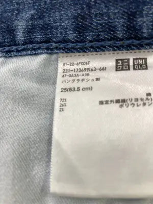 UNIQLO/ユニクロ/デニムパンツ/パンツ/ネイビー/25(63.5cm)