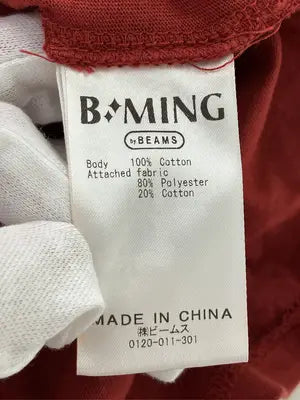 B:MING/ビーミング/Tシャツ/カットソー/トップス/レッド/ONE SIZE