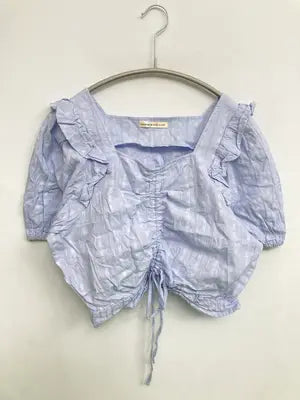 continuer de NICE CLAUP/コンティニューデナイスクラップ/シャツ/ブラウス/トップス/スカイブルー