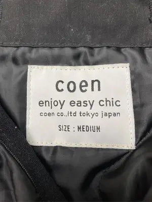 coen/コーエン/ノーカラージャケット/ジャケット/アウター/ブラック/M