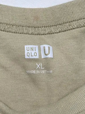 UNIQLO/ユニクロ/Tシャツ/カットソー/トップス/ベージュ/XL