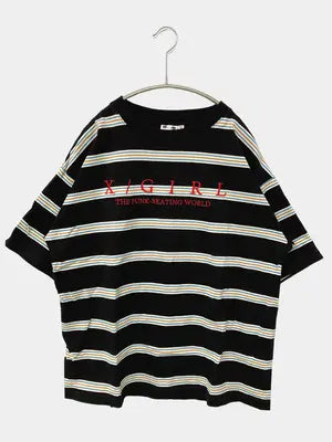 X-GIRL/エックスガール/Tシャツ/カットソー/トップス/ブラック/S