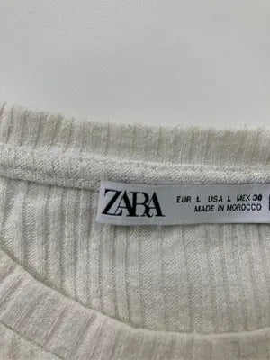 ZARA/ザラ/Tシャツ/カットソー/トップス/アイボリー/EUR L/USA L/MEX 30