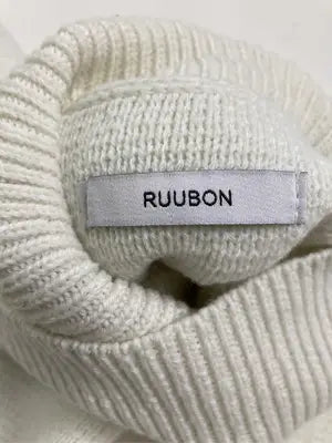 RUUBON/ルーボン/ニット/セーター/トップス/ホワイト/S