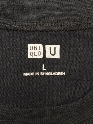 UNIQLO U/ユニクロユー/Tシャツ/カットソー/トップス/ブラック/L