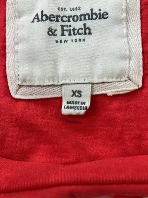 Abercrombie & Fitch/アバクロンビーアンドフィッチ/Tシャツ/カットソー/トップス/レッド/XS