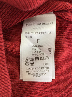 MURUA/ムルーア/ノースリーブ/トップス/レッド/F