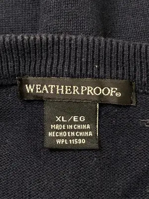 WEATHERPROOF/ウェザープルーフ/ニット/セーター/トップス/ネイビー/XL
