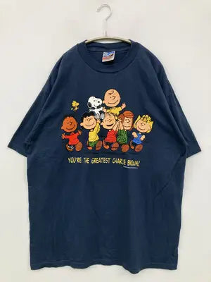 PEANUTS/ピーナッツ/Tシャツ/カットソー/トップス/ブラック/XL