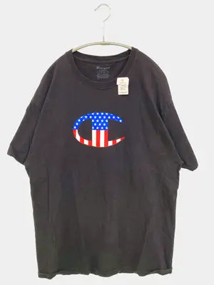 Champion/チャンピオン/Tシャツ/カットソー/トップス/ブラック/L