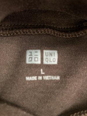 UNIQLO/ユニクロ/Tシャツ/カットソー/トップス/ブラウン/L