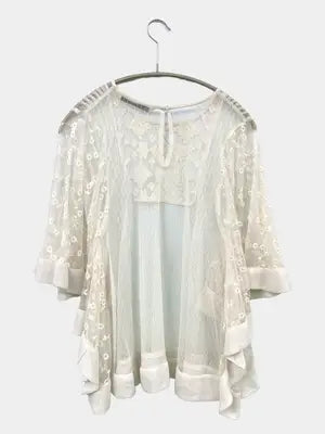 ZARA/ザラ/シャツ/ブラウス/トップス/アイボリー/XS