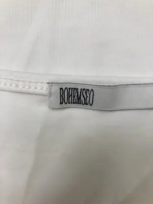 BOHEMSEO/Tシャツ/カットソー/トップス/ホワイト/1