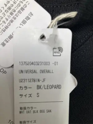 UNIVERSAL OVERALL/ユニバーサルオーバーオール/Tシャツ/カットソー/トップス/ブラック/S