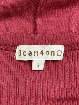 3can4on/サンカンシオン/Tシャツ/カットソー/トップス/レッド/3