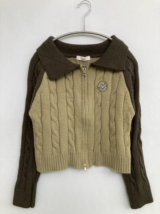 SmYF/ニット/セーター/トップス/ブラウン