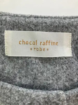 chocol raffine/ショコラフィネ/ノーカラーコート/ジャケット/アウター/グレー/F