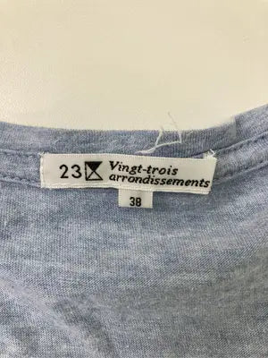 23区/ニジュウサンク/Tシャツ/カットソー/トップス/スカイブルー/38