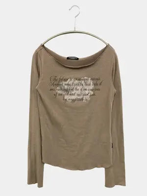 MAGPIE ROBIN/マグパイロビン/Tシャツ/カットソー/トップス/ベージュ/F