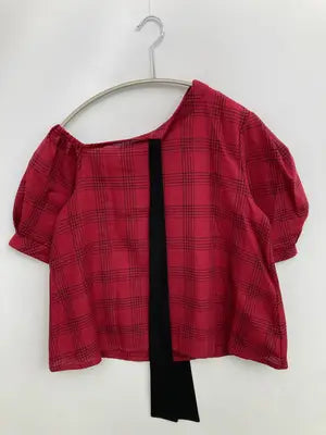 CECIL McBEE/セシルマクビー/シャツ/ブラウス/トップス/レッド/M