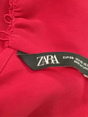 ZARA/ザラ/ノースリーブ/トップス/レッド/EUR XS/USA XS/MEX 24