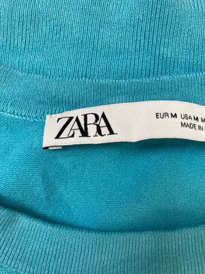 ZARA/ザラ/ニット/セーター/トップス/スカイブルー/M