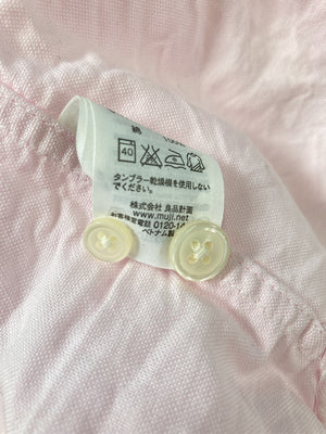 無印良品/ムジルシリョウヒン/ビジネスシャツ/トップス/ピンク/XS