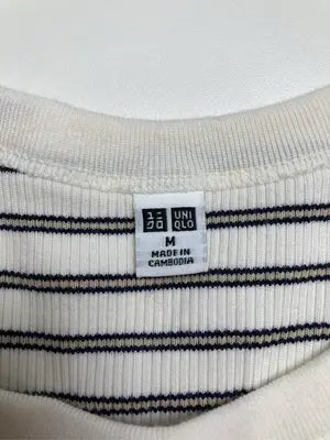 UNIQLO/ユニクロ/Tシャツ/カットソー/トップス/ホワイト/M