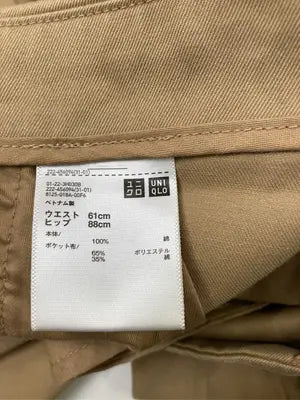 UNIQLO/ユニクロ/その他パンツ/パンツ/ブラウン/ウエスト61cm ヒップ88cm