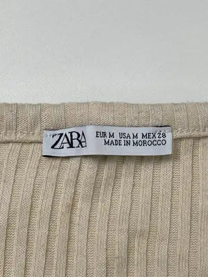 ZARA/ザラ/ニット/セーター/トップス/アイボリー/USA M