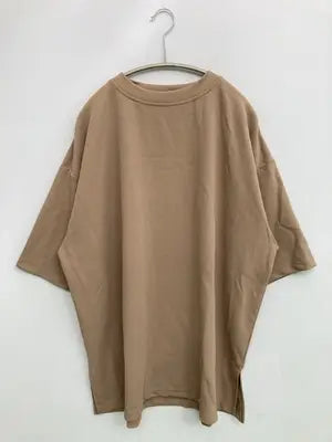 Lounge wear/ラウンジウェア/Tシャツ/カットソー/トップス/ベージュ/L