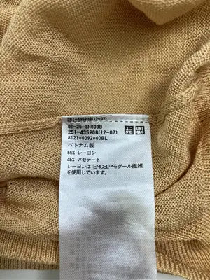 UNIQLO/ユニクロ/カーディガン/ボレロ/トップス/ベージュ/L