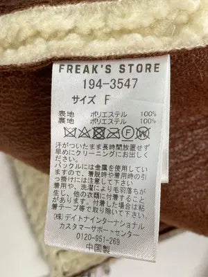 FREAK'S STORE/フリークスストア/ムートンコート/ジャケット/アウター/アイボリー/F