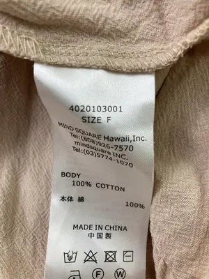 To the sea/トゥザシー/シャツワンピース/ワンピース/ドレス/ベージュ/F