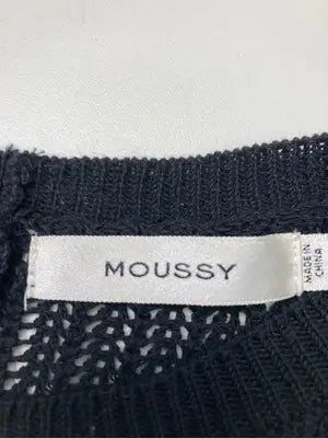 MOUSSY/マウジー/Tシャツ/カットソー/トップス/ブラック/F