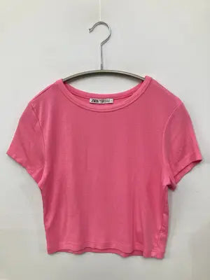 ZARA/ザラ/Tシャツ/カットソー/トップス/ピンク/EUR M