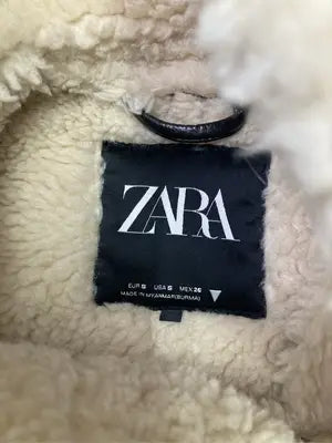 ZARA/ザラ/ムートンコート/ジャケット/アウター/ブラック/USA S