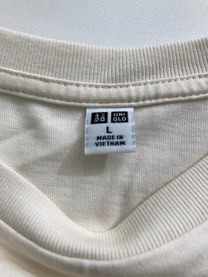 UNIQLO/ユニクロ/Tシャツ/カットソー/トップス/ホワイト/L