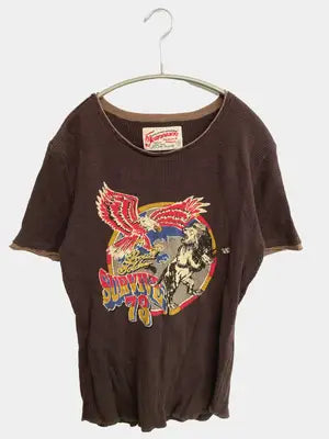 Fourseason/Tシャツ/カットソー/トップス/ブラウン/S